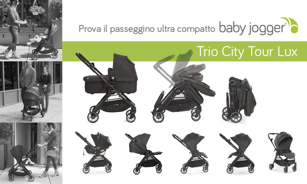Trio Passeggino Baby Jogger City Tour Lux