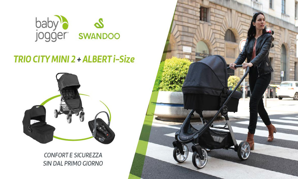 2 trio City Mini2 4 ruote Baby Jogger da testare