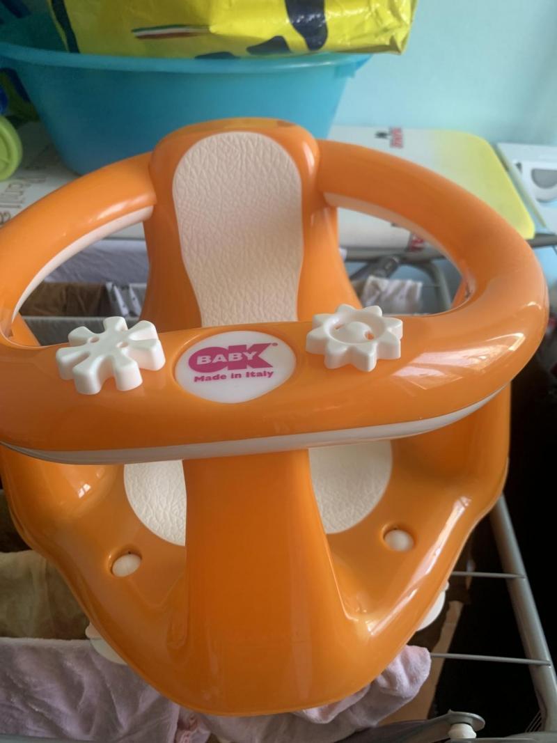 Seggiolino Bagnetto Verde - Con Schienale Alto, Ventosa, Per Bambini 6-12 Mesi - Foto 9