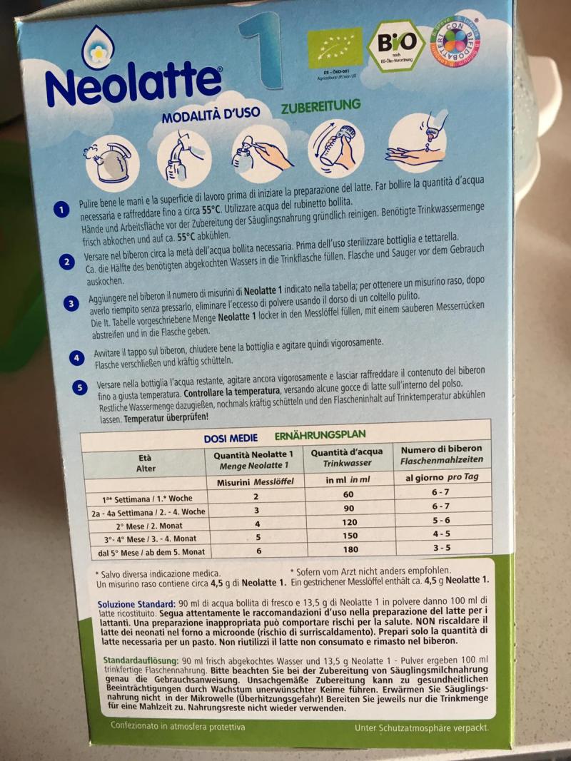 neolatte 1 prezzo