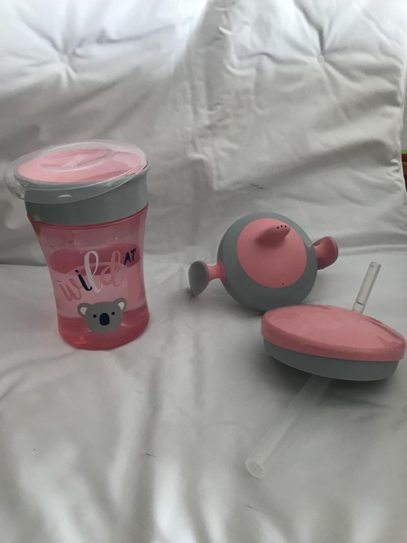 NUK Trainer Cup 230ml | Bicchiere Antigoccia Con Beccuccio Morbido | Senza BPA | Da 6 Mesi | Blu Zebra - Foto 2