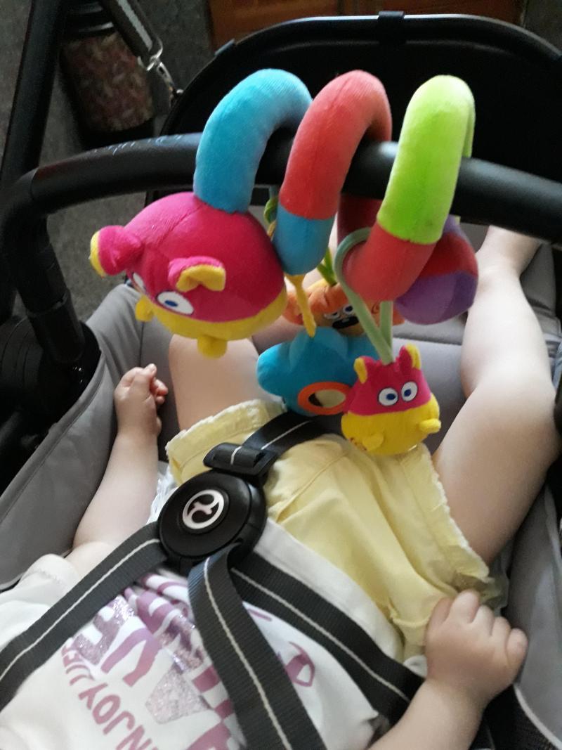 Giocattolo Spirale Per Passeggino - Peluche Con Sonagli Per Neonati 3-9 Mesi, Appendibile - Foto 8