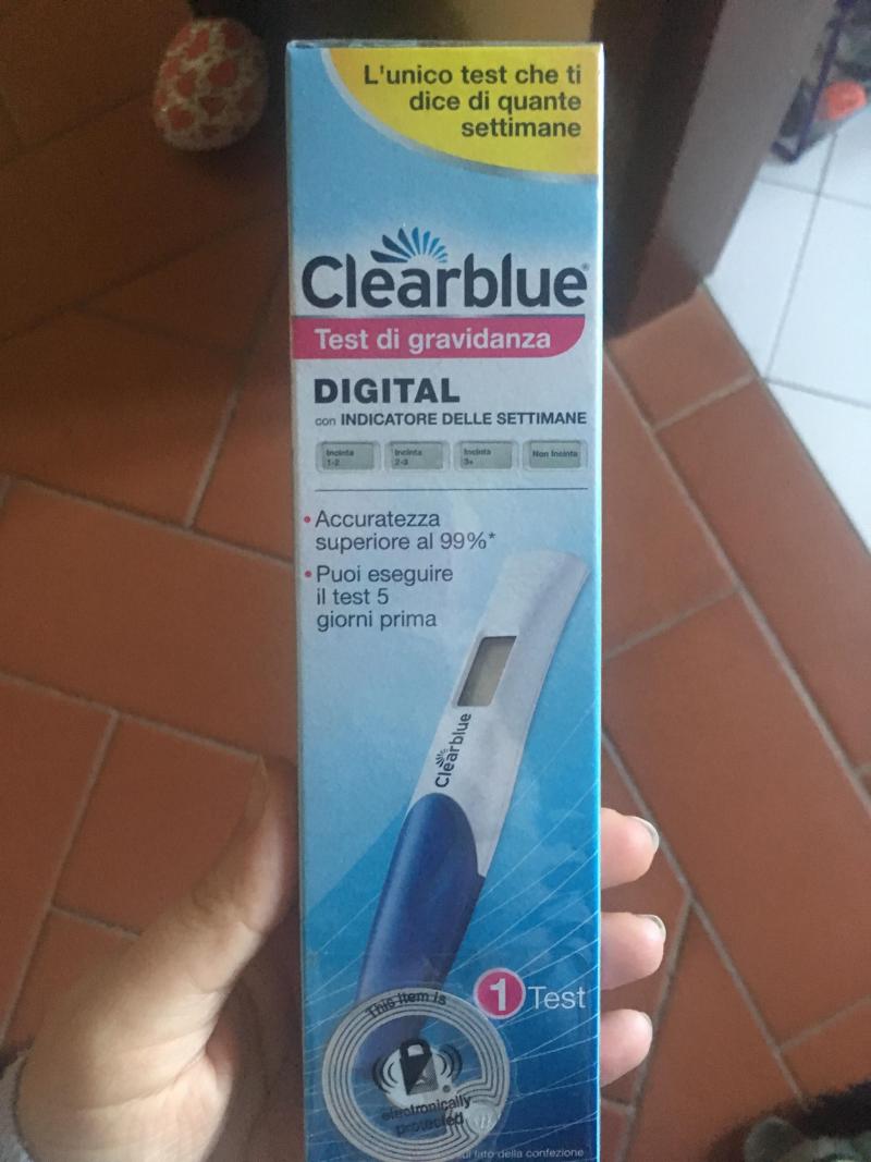 Test di gravidanza digitale con indicatore di settimane ...