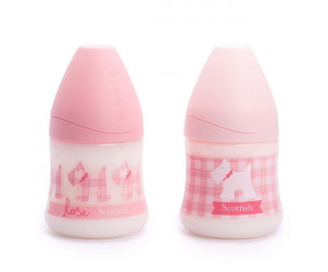 Biberon con Tettarella anatomica in silicone 150ml Collezione Rosa & Blu