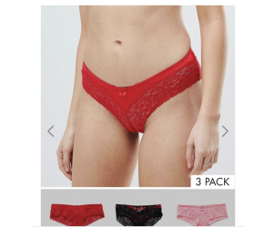 Slip in microfibra e pizzo ricamato