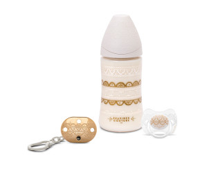 Set Biberon 270ml Ciuccio Clip Couture