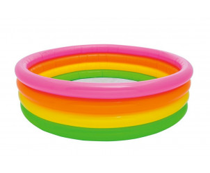 Piscina gonfiabile 4 anelli arcobaleno