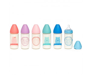 Biberon vetro 3 posizioni 240ml