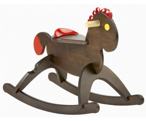 Cavallino a Dondolo in legno Chocolate