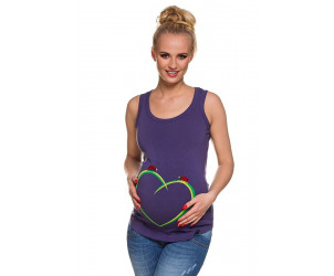 Canotta Cocinelle viola Premaman