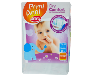 Pannolini Dry Comfort taglia Extralarge 16-30 kg