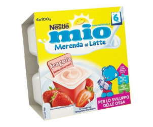 Merenda al latte Fragola