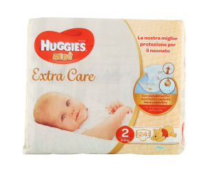 Pannolini Extra Care Bebé taglia 2 3-6kg