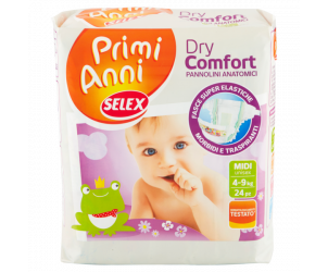 Pannolini Dry Comfort taglia Midi 4-9 kg