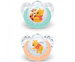 Set 2 Succhietti Winnie the Pooh Silicone 6-18m