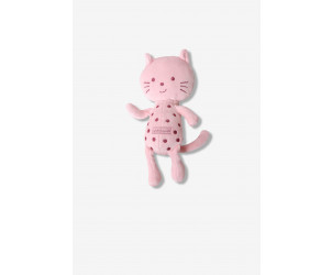 Doudou gattino rosa a pois