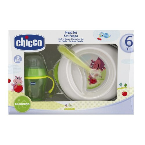 CHICCO PIATTO PAPPA CALDA 6 MESI + VERDE