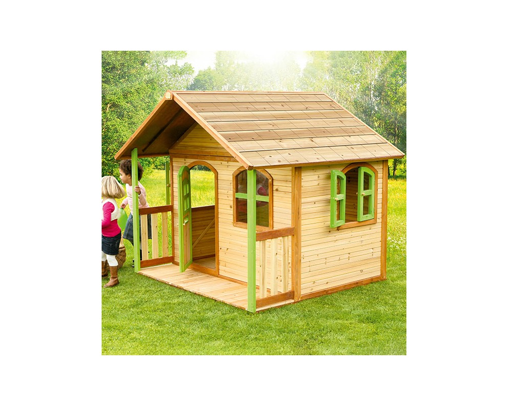 Casetta da giardino in Legno con Ampio Portico Axi ...