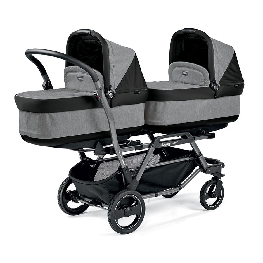 Passeggino Gemellare Knorrtoys Big Twin Star: Per Due Bambole Fino A 50 Cm, Con Cesto E Cinture