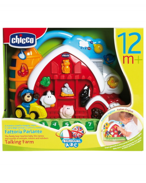 Chicco CHICCO-LA NUOVA FATTORIA PARLANTE-ANIMALI DELLA FATTORIA PER BAMBINI-IDEA REGALO 