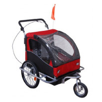 Rimorchio Bici con Funzione Di Passeggino Outsunny 