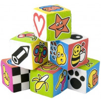  Cubi di Stoffa con Sonaglio