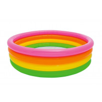 Piscina gonfiabile 4 anelli arcobaleno