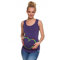 Canotta Cocinelle viola Premaman