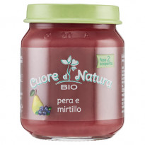 Omogeneizzato Bio Pera e Mirtillo