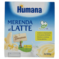 Merenda al latte con Banana 