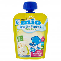 Merenda Frutta e Yogurt da spremere Mela e Pera