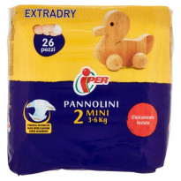 Pannolini extra dry Taglia 2 mini 3-6kg
