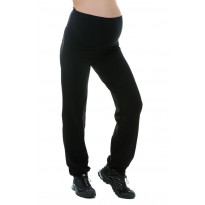 Pantaloni premaman da fitness con fascia nera