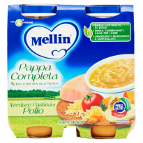 Pappa completa Verdure, pastina e pollo