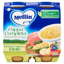 Pappa completa Verdure, pastina e vitello