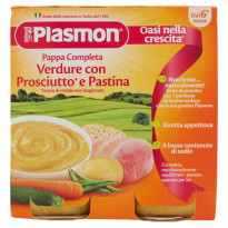 Pappa completa con Verdure, Prosciutto e Pastina