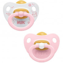Set 2 Succhietti Rosa & Blu Lattice 0-6m