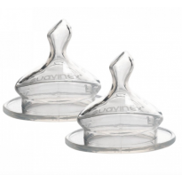 Tettarella Anatomica a Collo Largo in silicone S1 flusso M 0-6m