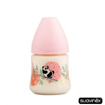 Biberon con tettarella anatomica in lattice flusso lento 150ml