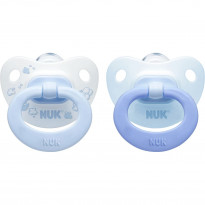 Set 2 Succhietti Rosa & Blu Silicone 0-6m