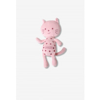 Doudou gattino rosa a pois