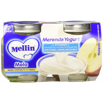 Merenda Mela e Yogurt